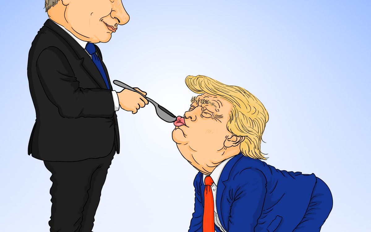 Putins, Tramps un dīzelis – aktuālā karikatūra
